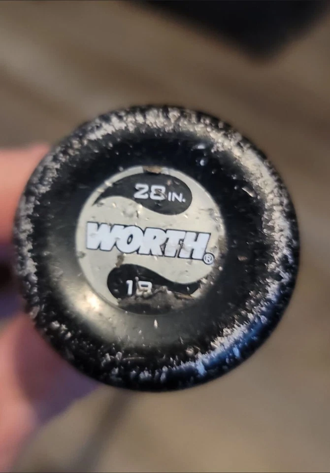 Bate de softbol lanzamiento rápido Gold Worth Insanity 2005 2 1/4 diámetro 28 pulgadas 18 oz Foto 2 de 4