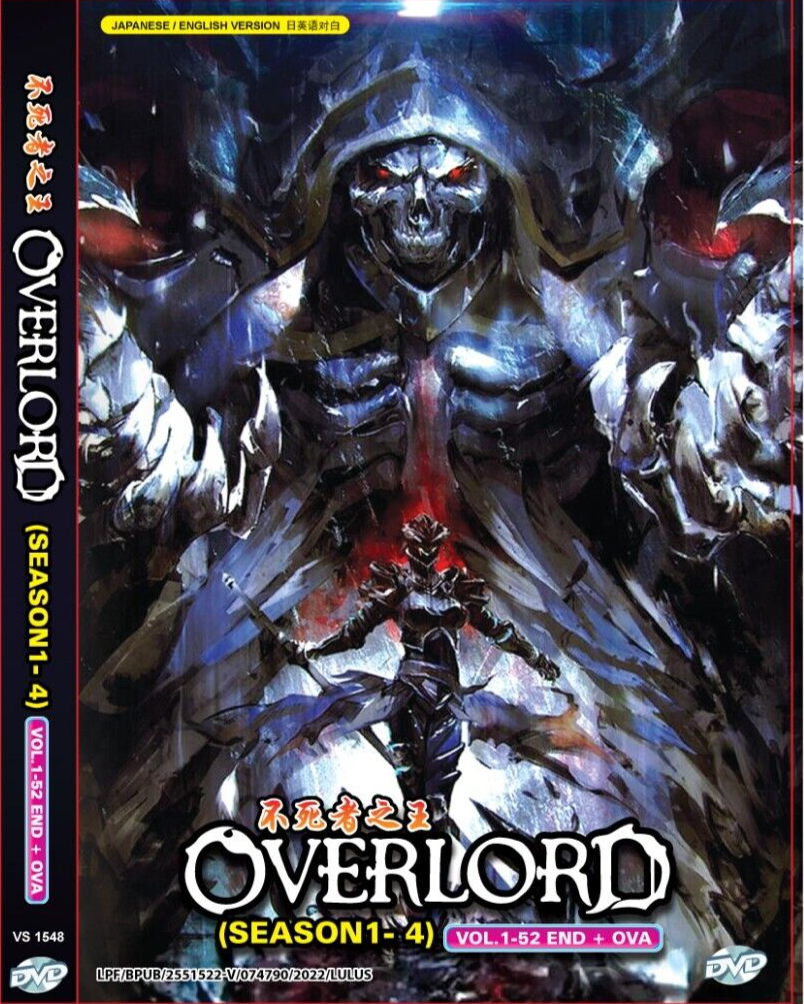 DVD OVERLORD 不死者之王(SEASON1- 4) VOL.1-52 END+ OVA +Tracking 