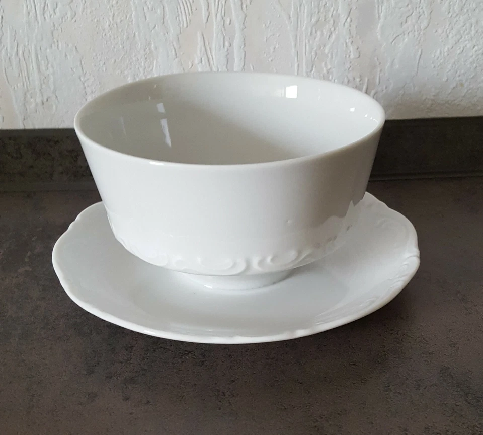 Mitterteich Soßenschale weiß integrierter Teller - Bild 2 von 4