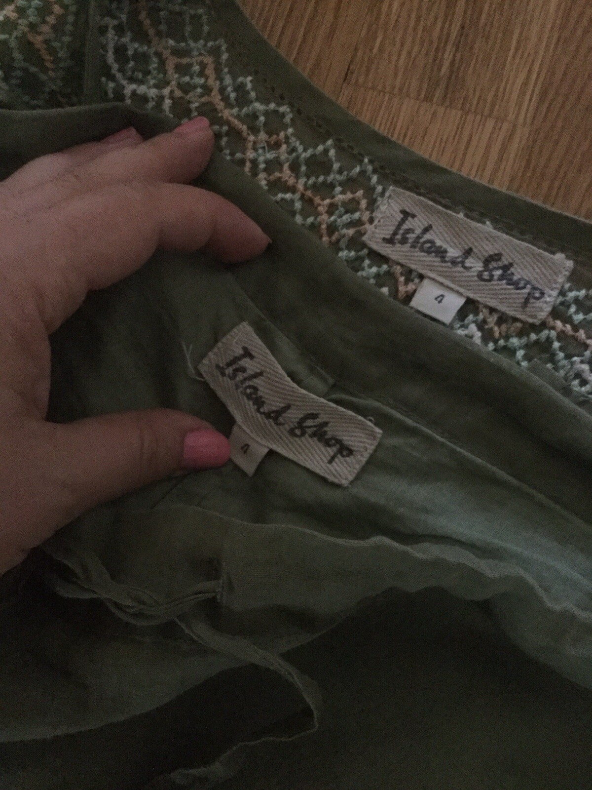 Island shop dress Embroidered Kurta and Pant S (two piece), Size 4