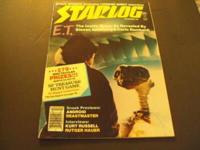 Starlog #63 Oct 1982 E.T. Inside Story by Steven Spielberg and Rambaldi ID:41918