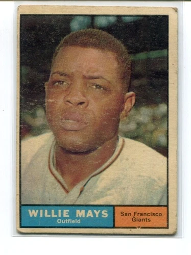 1961 Topps Willie Mays San Francisco Giants HOF #150 VG