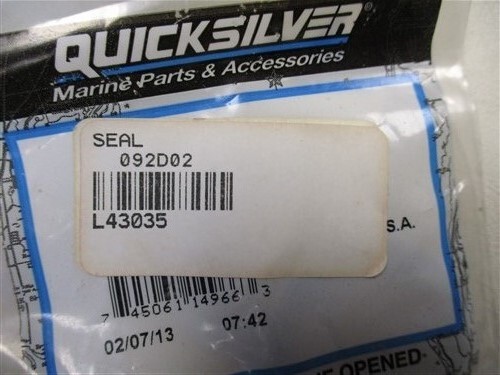 MERCURY QUICKSILVER OIL SEAL PAIR (2) 26-43035 MARINE BOAT | eBay