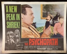 Original Vintage Horror Movie Lobby Card Poster 1965 The Psychopath 11 x 14"