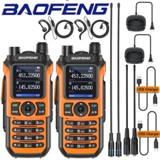 BAOFENG UV-21 PRO V2 TRI-BAND HAM WALKIE TALKIE LONG RANGE FM TWO WAY RADIO NOAA