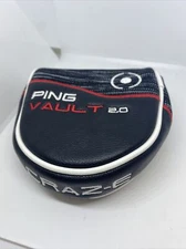 Ping Vault 2.0 Craz-E  Mallet Style Putter Head Cover- New - Magnetic Closure