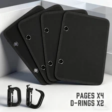 US Tactical Patch Booklet Organizer Patch Display Holder Mini Flip-Page Display