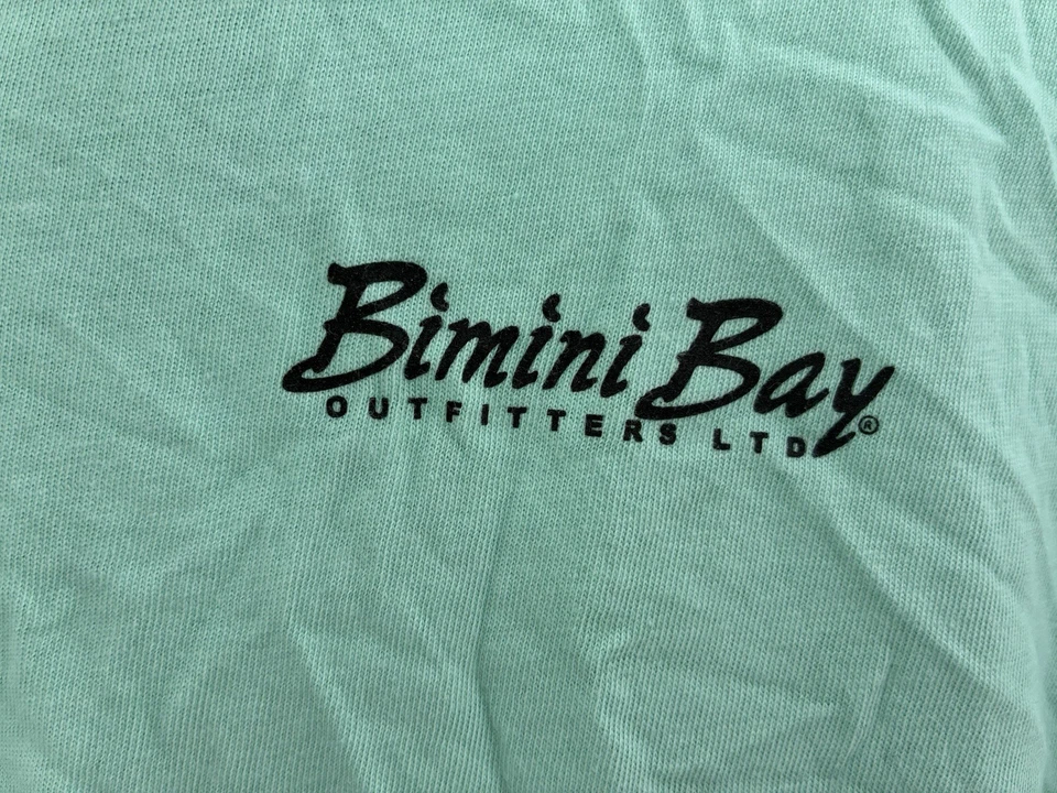 Женская футболка Bimini Bay Orange Beach Alabama Crab 100% хлопок с v-образным вырезом цвет морской волны L - Изображение 3 из 4