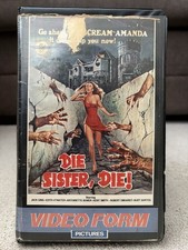 DIE SISTER DIE (1978) VHS Tape Big Box Ex Rental - Videoform Label - Pre Cert