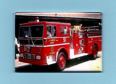 EMERGENCY TV SHOW *2X3 FRIDGE MAGNET* SQUAD TRUCK JOHNNY FIREMEN FIRE PARAMEDICS