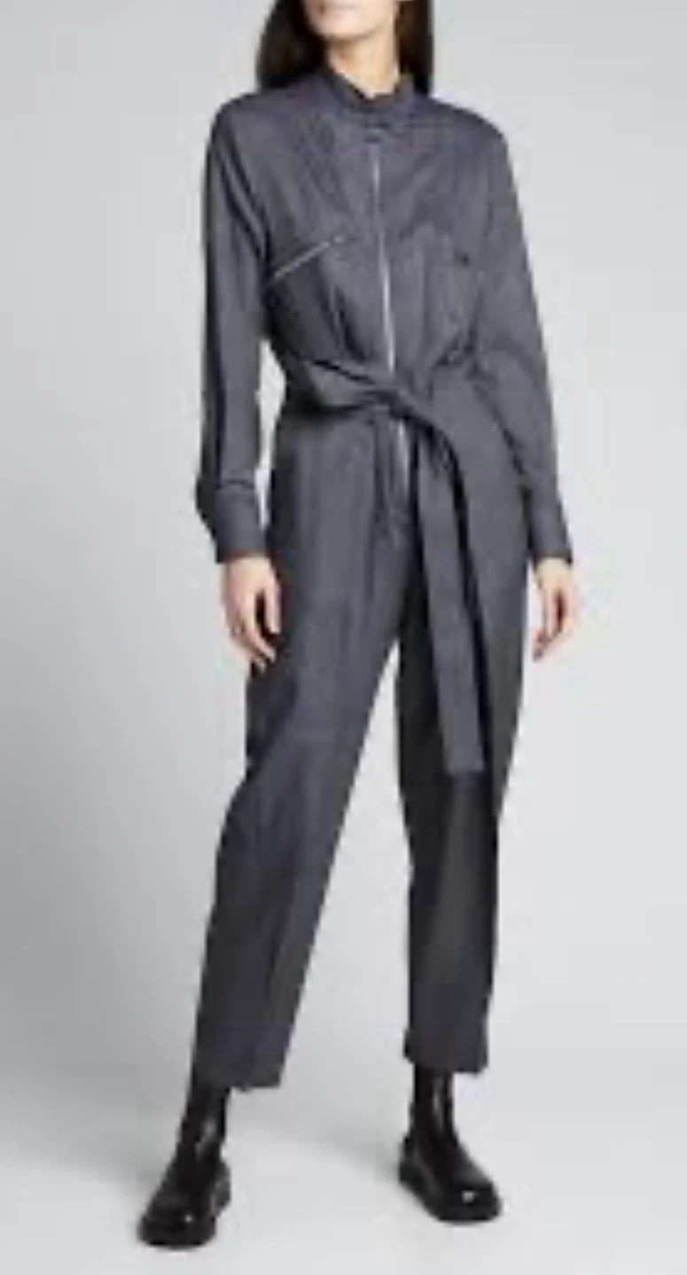 Stella McCartney — Stella Mccartney Women's Brielle All In One Jumpsuit Blue Grey 46