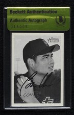 BAS 2001 Bowman Heritage Bruce Chen #276 Beckett Auth Sticker Auto ow6