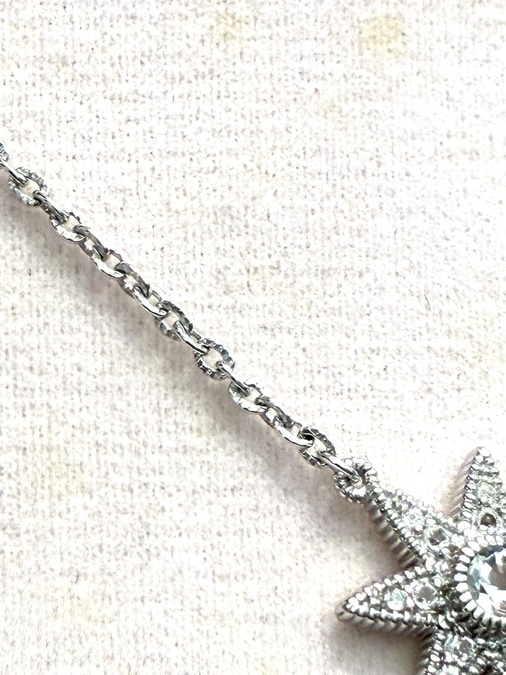 JUDITH RIPKA LITTLE LUXURIES COLGANTE ESTRELLA CON TOPACIO BLANCO, ESTERLINA (M4810-52) Foto 3 de 4