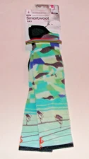 SmartWool SKI Bear Country Print Targeted Cushion OTC Socks Men's XL Capri