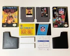 ULTIMATE BASKETBALL NES & NFL Nintendo Complete in Box 2X game lot ~Excellent!