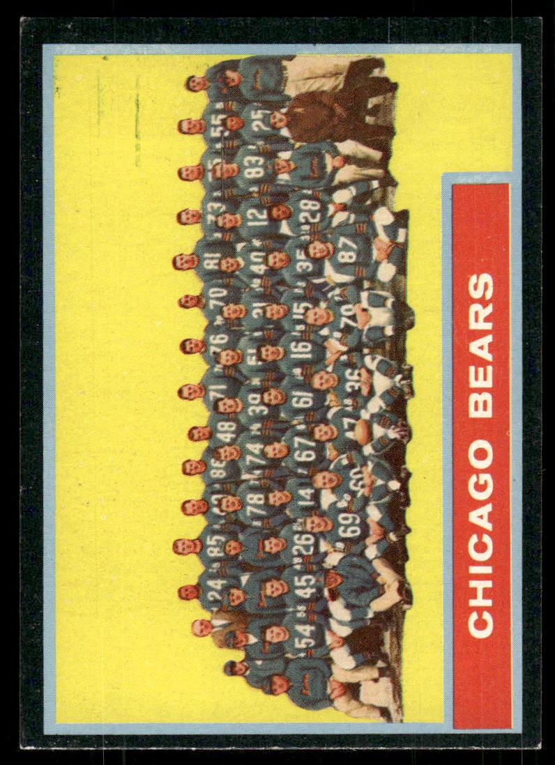 1962 Topps #25 Chicago Bears Chicago Bears