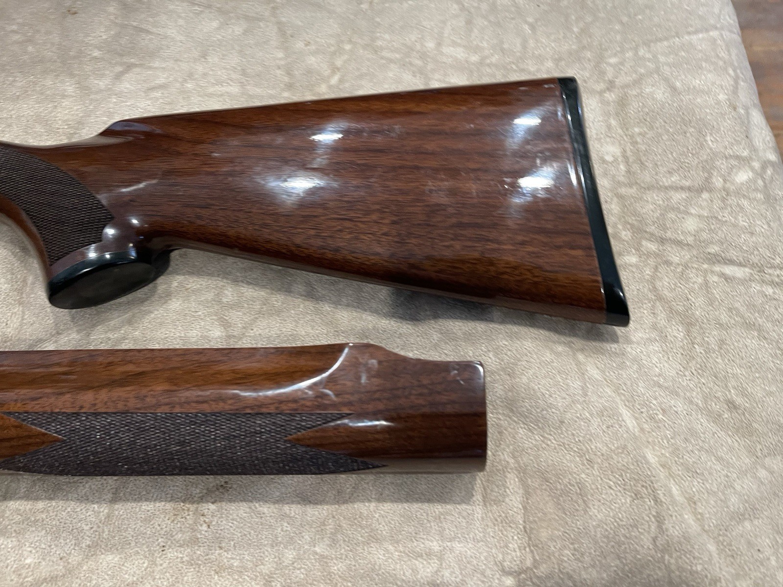 Remington 870 Wingmaster stock and forend set fancy Walnut 410 ga. New cond see