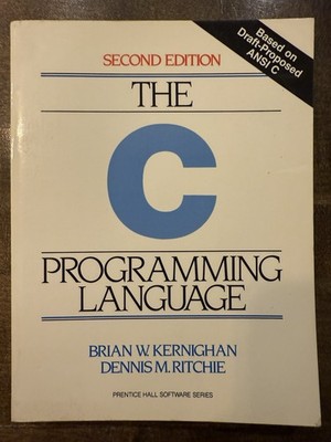 The C Programming Language/Kernighan&Ritchie/1988/Vintage Very Rare/2nd Edition