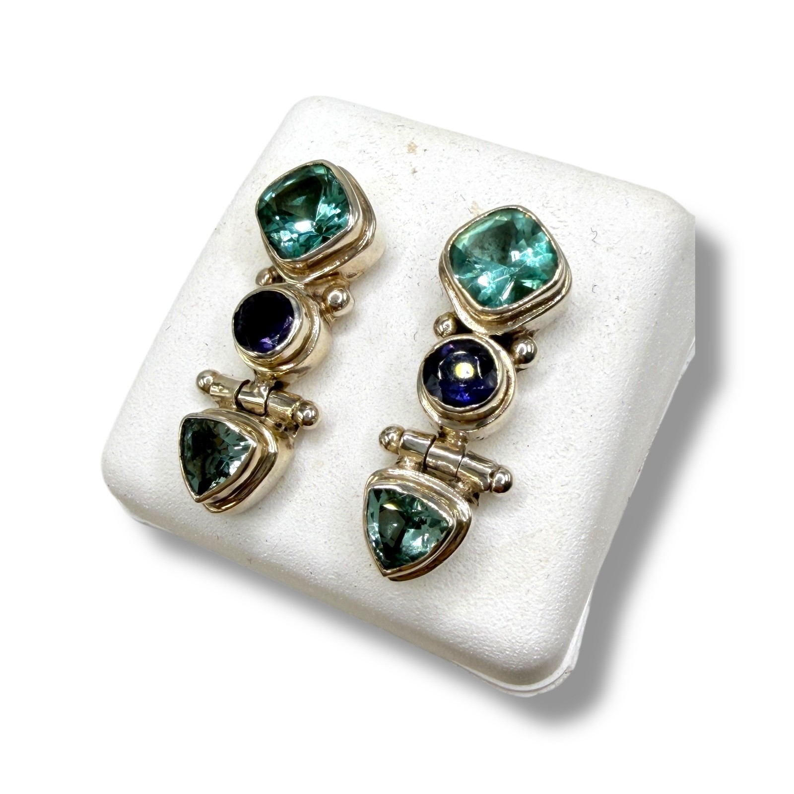 Solid 925 Sterling Silver Genuine Multicolor Gems… - image 15