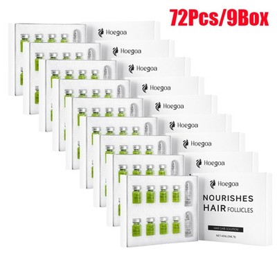8Pcs/SET MICRONEEDLE Hair Regrowth System, Advanced Hair Treatment Ginseng Serum