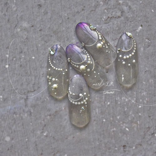 Lines Nail Stickers Pearl Nail Art Decorations New French Tips DIY - Picture 3 of 8