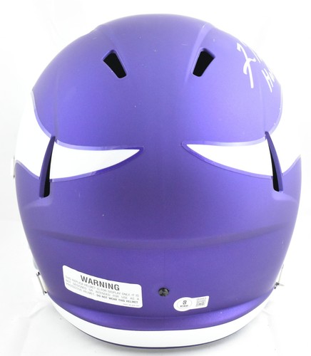 Fran Tarkenton Autographed Vikings F/S Tribute Speed Helmet w/HOF - Beckett W - Picture 4 of 5