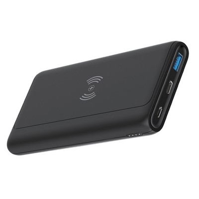 10000mAh Power Bank Wireless Charging Backup Battery Portable for Tablets