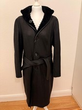 NEU mit Etikett Elégance Paris Lammfellmantel Damen schwarz 40