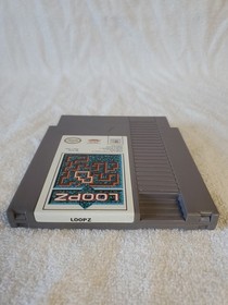 Loopz Nintendo NES 1990 Game Cartridge & Manual Tested
