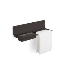 WS Bath Collections Curva 5145 Curva 25-3/16" Aluminum Bathroom - Black