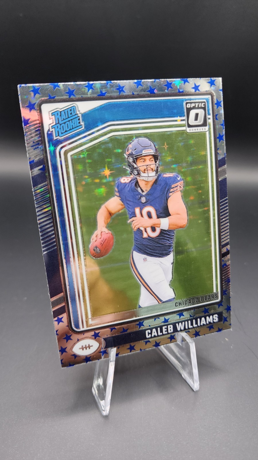 2024 Panini Donruss Optic Football Caleb Williams #201 Blue Stars RC