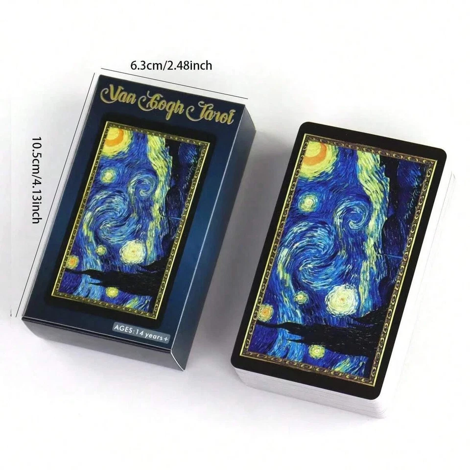 Carte Tarocchi Van Gogh - 78 Carte Spiritualità Gioco da Tavolo Sensitivo Arte - Imagen 4 de 4