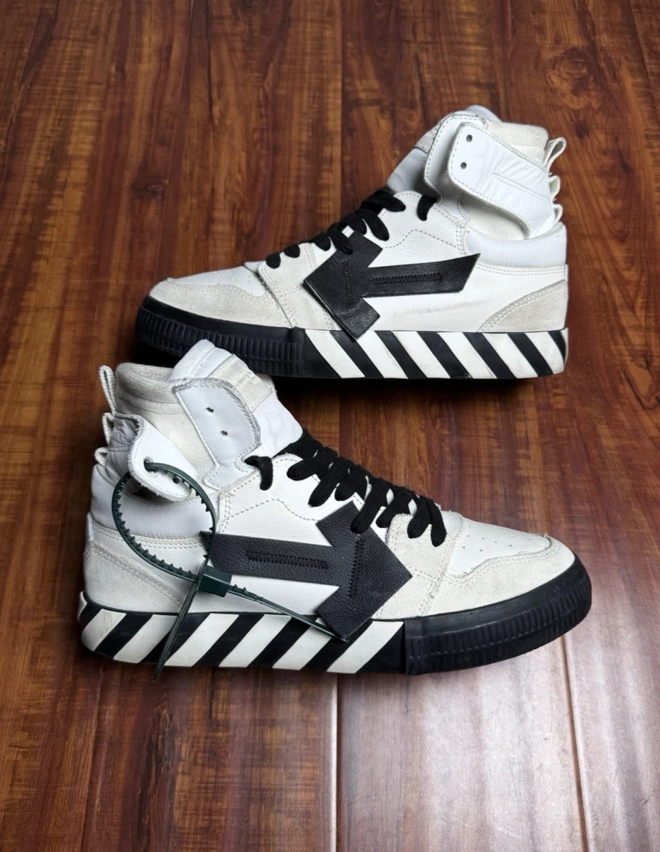 2013 Off-White Vulcanized High-Top White Fuchsia Men\'s US Size‎ 8.5 EU 42 Off-White Vulc High White for sale | eBay main image 4