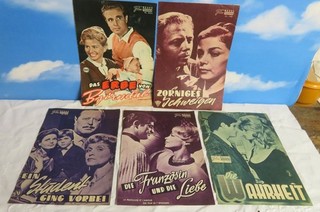 NEUES FILM PROGRAMM WIEN NFP 5 Kino Programme ca. 1954 1962 B. Bardot