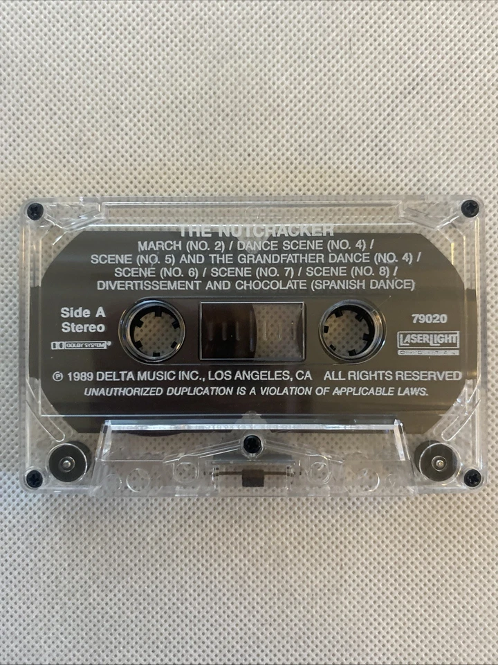 1989 Laser Light Peter Tchaikovsky The Nutcracker Cassette Foto 4 de 4