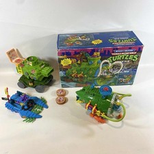 VTG 80s Teenage Mutant Ninja Turtles Vehicles Lot  Footski, Pizza Thrower/ Sewer