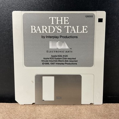The Bard s Tale Interplay Productions Apple IIGS 512K 1986 3.5 Inch Disk