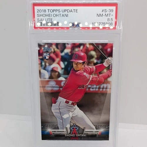 2018 Topps Update Series - Salute Game Changers Shohei Ohtani #S-39 (RC) PSA 8.5