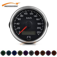 For 12v24v 85mm Racing Speedometer 0-220kmh Speed Gauge Meter With Digital Lcd For 12v24v 85mm Racing Speedometer 0-220kmh Speed Gauge Meter With Digital Lcd