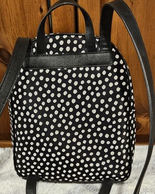 Kate Spade Black and White Dot Backpack m_68ebf1bd9f034c41720d8067.jpg main image 3