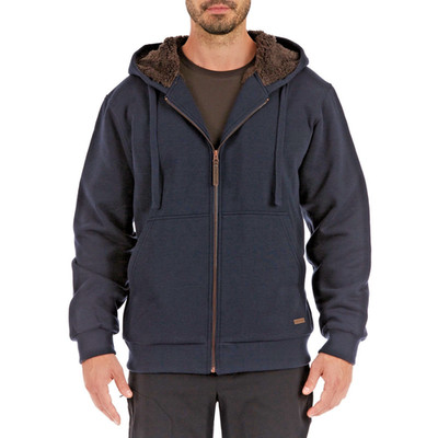 NEW Smith's Workwear Hooded Jacket Sherpa-Lined Fleece Zip-up Drawstring NWT