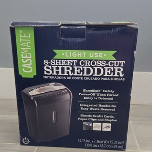Casemate 8-Sheet Cross-Cut Paper Shredder Model 8-Sheet Cross-Cut Shredder