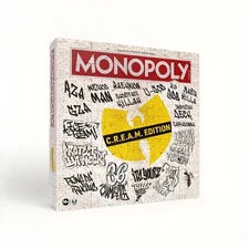 Wu Tang Clan MONOPOLY Board Game Cream (C.R.E.A.M. Edition) NEW SEALED 👐✅