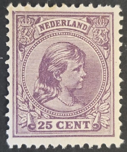 NETHERLANDS 1891-1894 Mint NH 25c Lilac NVPH #42 CV €825 VF