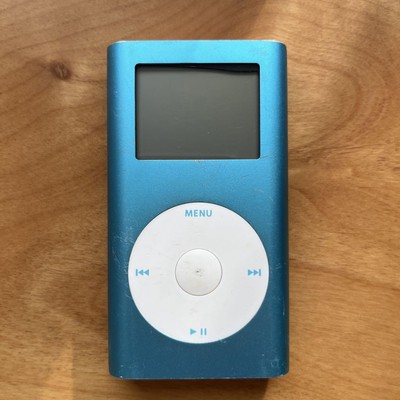 Apple Ipod Mini 4Gb Blue Mp3 Player Portable Music Device