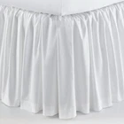 Solid White 625 TC Ruffle Bed Skirt Egyptian Cotton All US Bed Size Drop New