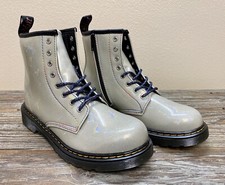 Dr Martens Junior 1460 Sparkle Rays Pascal Rainbow Glitter Lace up Boots Size 5L