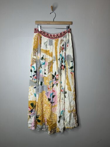 Bhanu By Jyoti Skirt Women’s L Multicolor Floral Maxi Anthropology