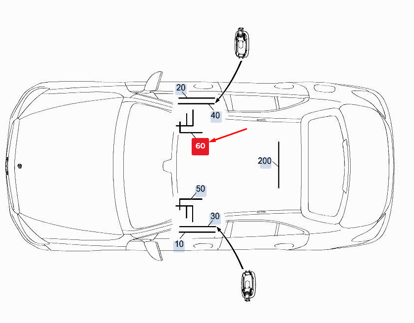 MERCEDES-BENZ C W205 Front Right Seat Wiring Harness A2055404044