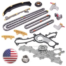 Timing Chain Kit Water Pump For Lexus Toyota ES350 GS350 IS300 Avalon Camry 3.5L